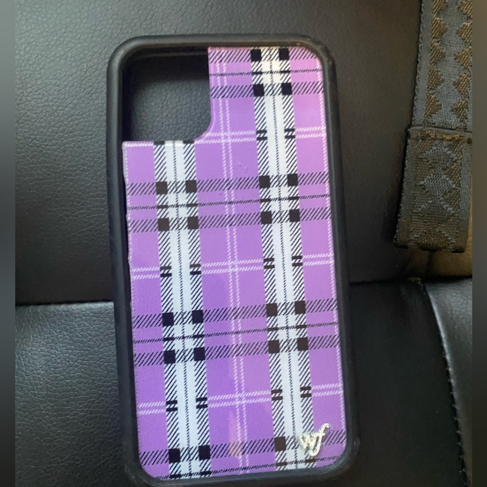 Wildflower Purple Plaided Phone Case